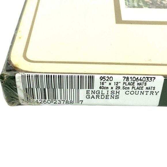 Royal Table English Country Gardens Placemats Set Of 4 Cork Backing Made In UK - Picture 2 of 4